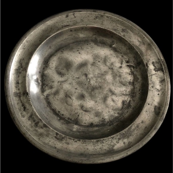 Antique Thomas Danforth Boardman Pewter 7 7/8” Plate Eagle 1805-1820 American - Picture 8 of 8